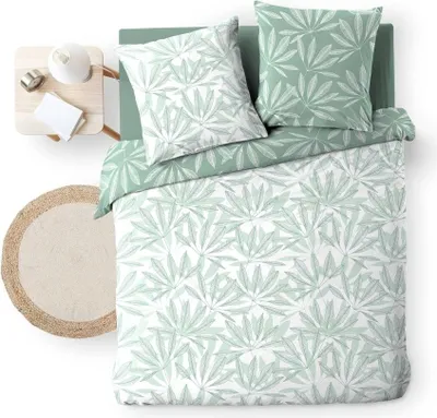 Productafbeelding van Beddengoedset - Zachtheid van Binnen - Malia - Katoen - 260x240 cm - Salie