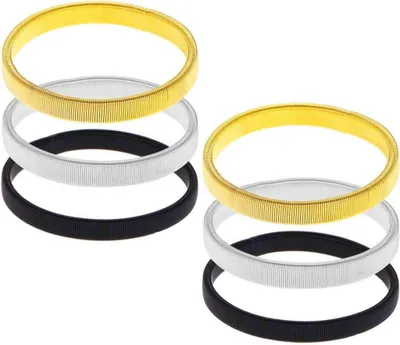 Produktbild von 3 Paar Anti-Rutsch-Ärmelhalter, Ärmelhalter, elastische Metallarmbänder für Langarmhemden, zur Fixierung von langen Ärmeln, für Kellner, Damen und Herren