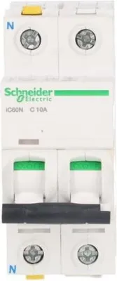 Image de Disjoncteur de protection de ligne iC60N-C10-1N C 10A 1N-pôle A9F04610