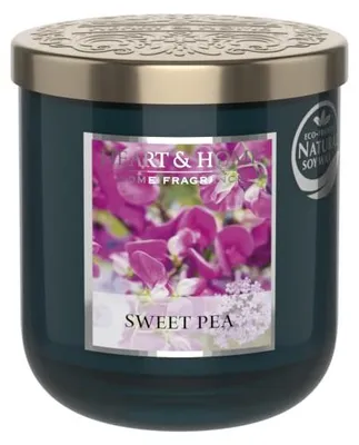 Sojawachs-Duftkerze Erbsenblüte, 30 Std., 110 g, Glas