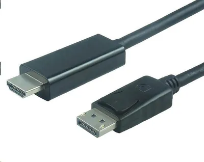 Obrázok produktu pre Kábel PREMIUMCORD DisplayPort 1.2 na HDMI 2.0, pre rozlíšenie 4Kx2K@60Hz, 2 m (kportadk04-02)