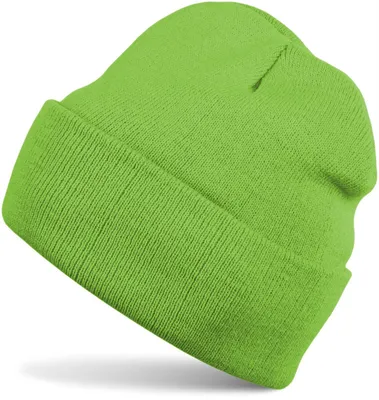 Produktbild von styleBREAKER Uni Beanie Mütze einfarbig | Klassische Feinstrick Winter Strickmütze mit breitem Umschlag | Elastische Beanie in vielen Farben für Damen und Herren