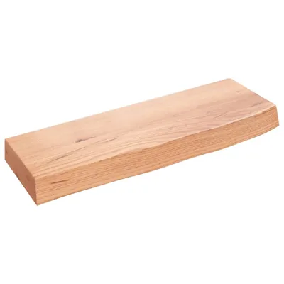 Obrázok produktu pre vidaXL Nástenná polica svetlohnedá 60x20x6 cm z masívneho dubového dreva