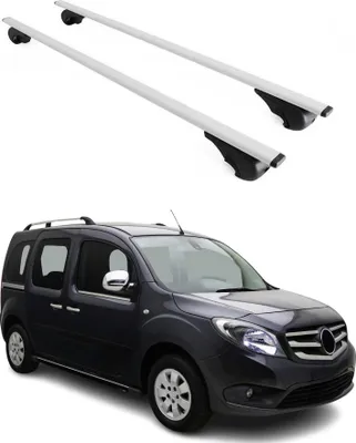 Produktbild von Dachträger Grundtäger für Mercedes Citan W415 2012-2021 75kg Metall Silber 2 tlg