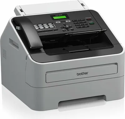 Produktbild von Brother FAX-2845, Laser, 33,6 Kbit/s, 300 x 600 DPI, Fein, Foto, Standard, Superfein, ITU-T G3, Schwarz, Weiß