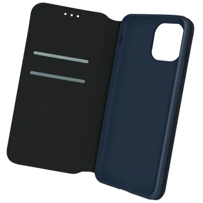 Produktbild von Avizar, Kunstleder Cover Classic Edition, Klappetui für iPhone 12 Mini, Blau