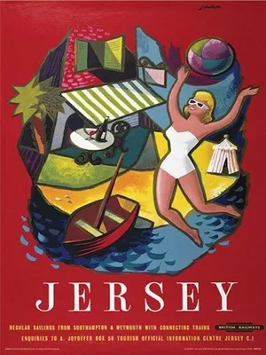 Zdjęcie produktu dla Jersey – grafika artystyczna – 30 x 40 cm – plakat