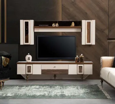 Produktbild von Wohnwand Schrank tv Sideboard Lowboard Schränke Wohnzimmer Möbel Kommode