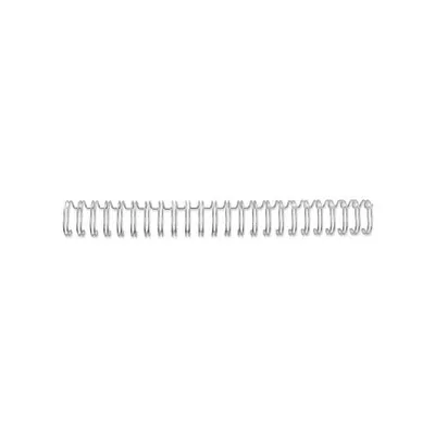 Produktbild von GBC WireBind Drahtbinderücken A5 24 Ringe, silber 8mm (100), Silber, 3 Blätter, Metall, 100 Stück(e)