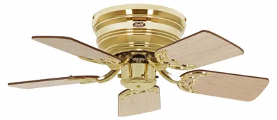 Immagine prodotto di Ventilatore da soffitto con catenella Classic Flat III Ottone lustro 75
