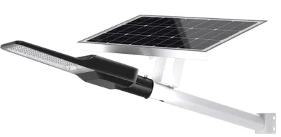 Produktbild von ENOVALITE LED Solar-Straßenleuchte 5200 lm kaltweiß schwarz IP65 dimmbar