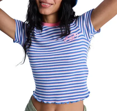 Immagine prodotto di Maglietta Roxy Bright Lights Baby Tee Coconut Milk Stripy L