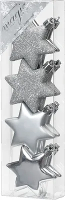 Zdjęcie produktu dla Inge‘s Christmas Decor 81106, Ozdobna kula świąteczna, Plastik, Srebrny, 8 szt., Pudełko, 60 mm