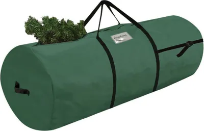 Produktbild von Weihnachtsbaum Aufbewahrungstasche, 80-120 cm, Grün, Weihnachtsbaumtasche, Transporthülle, Tannenbaum Aufbewahrung, Zylinderform [125]