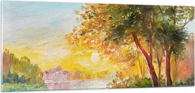 Produktbild von Bilder auf glas - natur natur - 100x40cm - Glasbilder - Wandbilder - Bilder - Kunstdruck - zum Aufhängen bereit - Wanddekoration aus Glas - Glas Bilder - Wandbild auf Glas - Einteilig - GAB100x40-3445