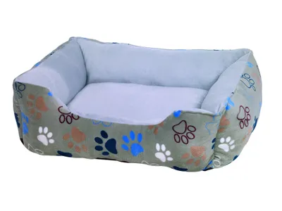 Produktbild von Nobby Komfortbett eckig Classic Lissi hellgrau, Maße: 50 x 40 x 17 cm