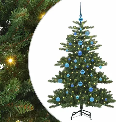 Produktbild von Künstlicher klappbarer Weihnachtsbaum Grün 150 cm PVC und Stahl