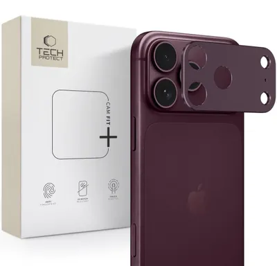 Imagen del producto de Funda Tech-Protect Camalloy Fit+ para Apple iPhone 18 Pro, color burdeos