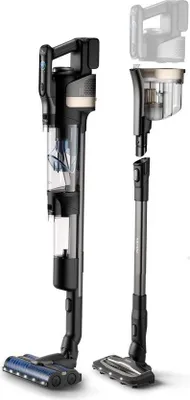 Produktbild von Philips Kabelloser AquaTrio Nass- und Trockensauger 9000 Series, 2-in-1-Stabstaubsauger, Beutellos, Schwarz, Kunststoff, Trocken&Nass, Zyklonal