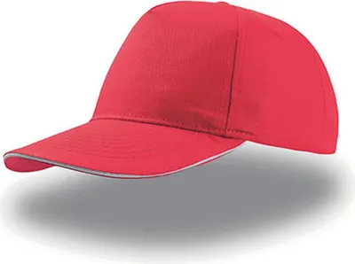 Immagine prodotto di Atlantis | Start Five Sandwich Cap / Berretto / Cappello - Colore: Rosso/Bianco - Taglia: Unica