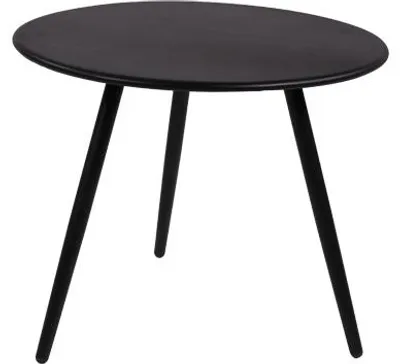 Produktbild von Lesli Living - Beistelltisch Rafael - Schwarz - Ø45x35cm