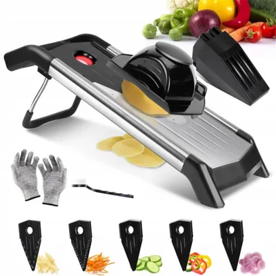 Obrázek produktu pro Profesionální kuchyňské struhadlo z nerezové oceli Kráječ zeleniny Mandolína Struhadlo na zeleninu