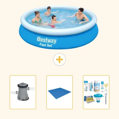 Obrázok produktu pre Bestway Fast Set, kruhový bazén - 366 x 76 cm - 4-dielna sada, model S22279