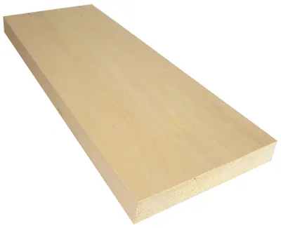 Produktbild von 1 Stück Lindenholz, unbehandelt zum Drechseln oder Schnitzen 2,5x15x40 cm