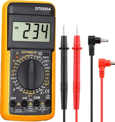 Produktbild von Digital Multimeter LCD Digitaler Strommessgerät AC DC Ohm Universal Spannungsmessgeräte Voltmeter Amperemeter Universalmessger Digitalmultimeter Retoo