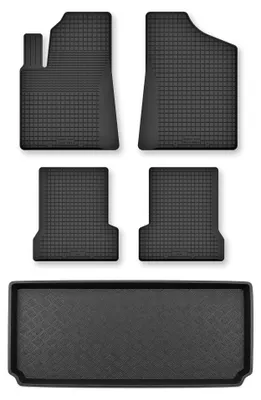 Immagine prodotto di Tappetini a vasca + bagagliaio per Fiat Seicento 1998-2010 hatchback 5 pezzi