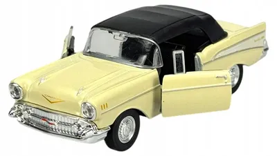 Produktbild von Welly Old Timer 1957 Chevrolet Bel Air Beige Mit Dach 1:34 Die Cast Metall Modell im Kasten 42357