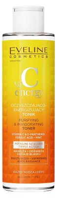 Image de Eveline Cosmetics Vit C Energy – eau micellaire, nettoyant, hydratant
