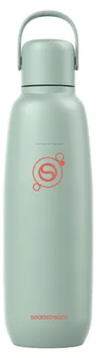 Produktbild von SodaStream Fizz & Go, Karbonisiererflasche, Mintfarbe, Edelstahl, 900 ml, 0,745 l, 0,9 l