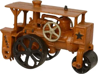 Produktbild von Miniatur Skulptur Figur Figürchen mini Gusseisen Strassenwalze