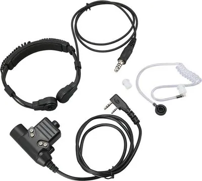 Immagine prodotto di Cuffia acustica Buis con radio a 2 vie e microfono a clip per walkie-talkie