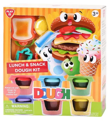 Produktbild von Playgo Lunch- und Süßigkeiten-Ton-Set – 6 Tontöpfe