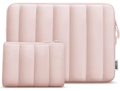 Produktbild von Laptoptasche 15,6 Zoll Wasserdicht Stoßfest mit Zubehörtasche Rosa