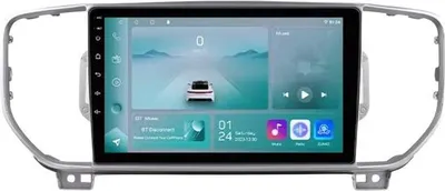 Image de Autoradio avec Bluetooth et CarPlay pour Kia Sportage 4 QL (2016-2018) – Compatible avec Apple et Android – Système stéréo – Système de navigation – 1 Go de RAM, 32 Go de mémoire interne