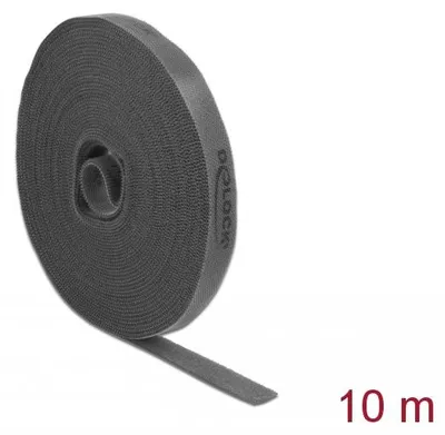 Immagine prodotto di DELOCK Klettband auf Rolle L 10 m x B 15 mm grau