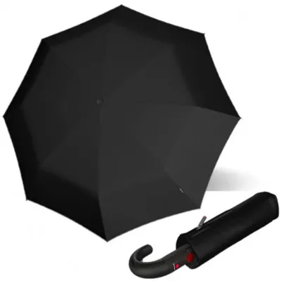Obrázek produktu pro Knirps KNIRPS T.260 Meduim Duomatic BLACK - elegantní pánský plně automatický deštník