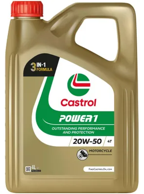 Produktbild von CASTROL Power 1 4T für 20W-50 4 Liter Motoröl Motorenöl Öl Motorradöl Motorbike