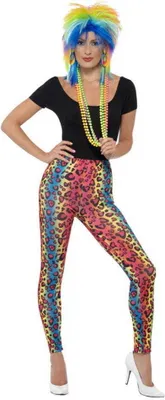 Produktbild von Leggings mit Leoparden Print in Neonfarben