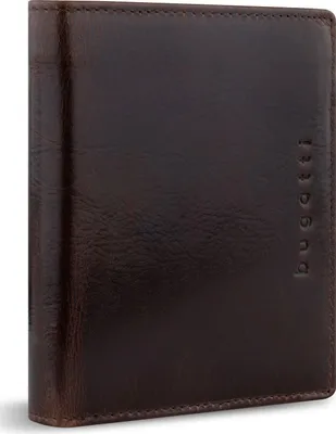 Produktbild von bugatti Geldbörse Romano RFID Wallet With Flap 10CC Brown dunkelbraun