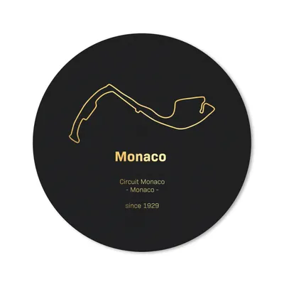 Produktbild von MuchoWow® Mauspad Mousepad F1 - Rennstrecke - Monaco 50x50 cm - Mousepads - Maus Mat - Pad - Mausunterlage - Vinyl