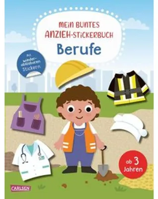 Immagine prodotto di Il mio libro di adesivi colorati da vestire: le professioni