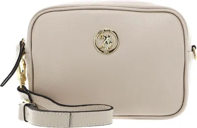 Image de U.S. POLO ASSN. Cuir sac à épaule bandoulière Arlington Crossbody Bag Cream White écru