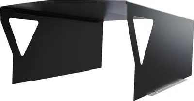 Produktbild von teileplus24 Mähroboter Garage, Metall, Schwarz, 60x78x33cm, Wetterfest, UV-beständig, Zerlegbar, Pulverbeschichtet, 7,5kg