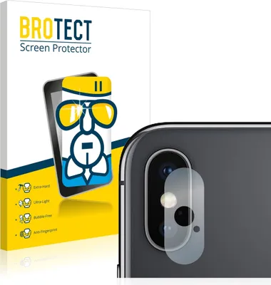 Produktbild von BROTECT Schutzglas für Apple iPhone Xs (NUR Kameraschutz) Schutzfolie Panzer Folie Glas Display Schutz klar