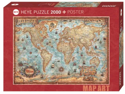 Immagine prodotto di Puzzle 2000 pezzi The World Heye 29845