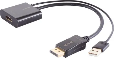 Produktbild von HDMI-A Adapter, Displayport Stecker, 4K, 30cm